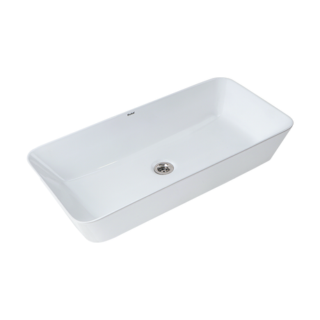 Trey Table-Top Wash Basin (White) - by Ruhe
