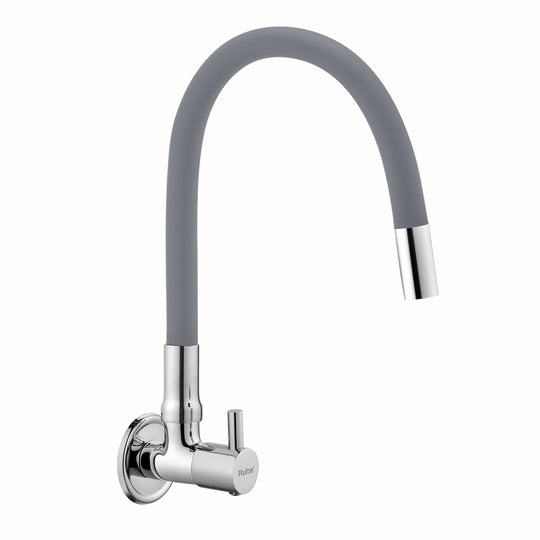 Kara Brass Sink Tap with Silicone Grey Flexible Spout
