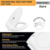 Exclusive Oval Toilet Seat Cover (Soft Close) product details