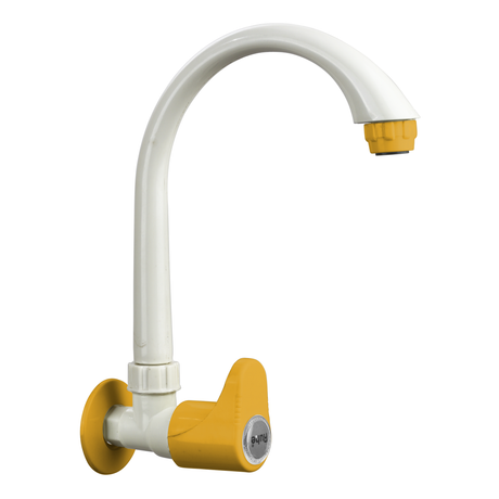 Gold Oval PTMT Sink Cock with Swivel Spout Faucet