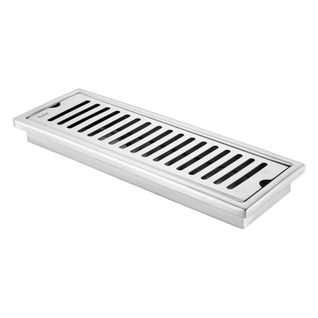 Vertical Shower Drain Channel (24 x 4 Inches) with Cockroach Trap (304 Grade)