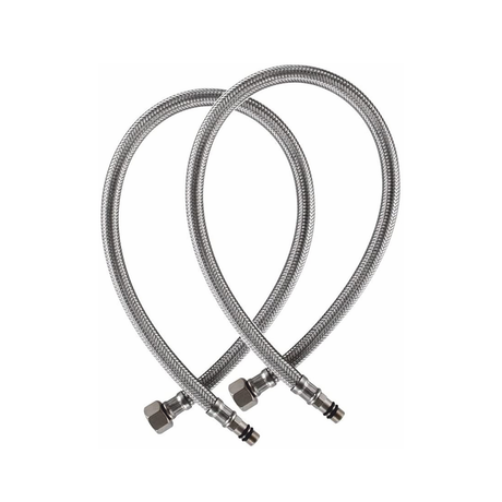 Faucet Connector Mixer Connection Pipe (18 Inches) (Pack of 2)