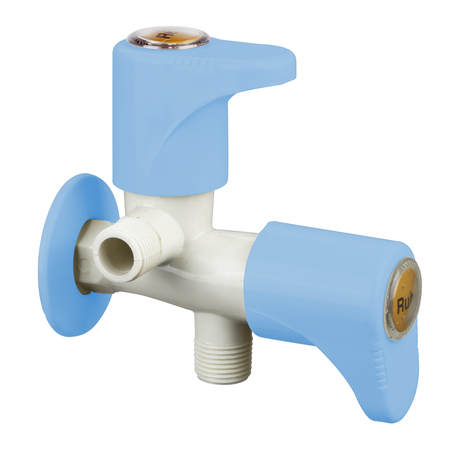 Indigo Oval PTMT 2 in 1 Angle Cock Faucet