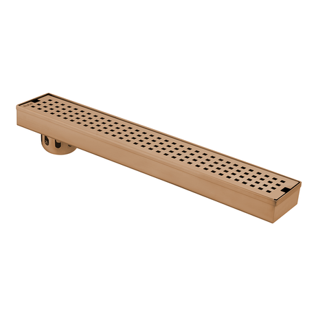 Palo Shower Drain Channel (32 x 3 Inches) ROSE GOLD/ANTIQUE COPPER