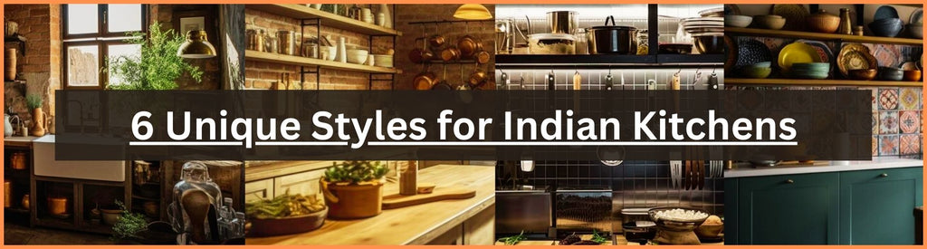 6 Unique Styles for Indian Kitchens