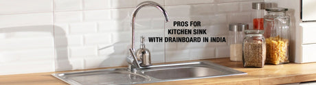 Kitchen Sink with Drainboard in India
