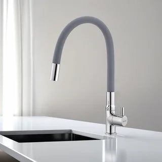 Deck Mount Kitchen Sink Taps with Silicone Spout