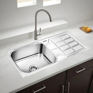 Single Bowl with Drainboard Kitchen Sinks