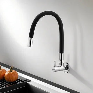 Wall Mount Kitchen Sink Taps with Silicone Spout
