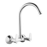Eclipse Wall Mount Kitchen Sink Mixer Tap with Swivel Spout