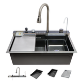 Piano Smart Kitchen Sink (30 x 18 x 9 Inches)