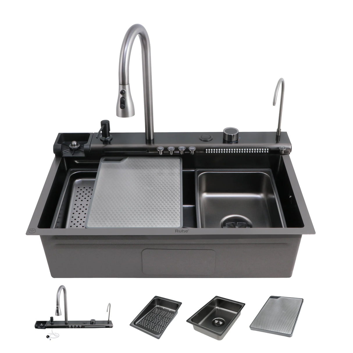 Opera Smart Kitchen Sink (30 x 18 x 9 Inches)
