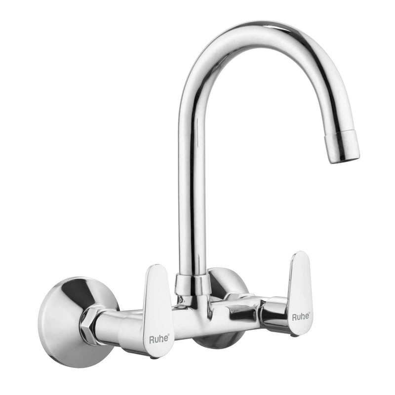 Eclipse Wall Mount Kitchen Sink Mixer Tap with Swivel Spout