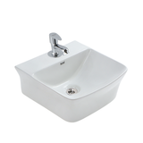 Felis Wall-hung Wash Basin (White) - by Ruhe®