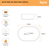 Astrik Table Top Wash Basin