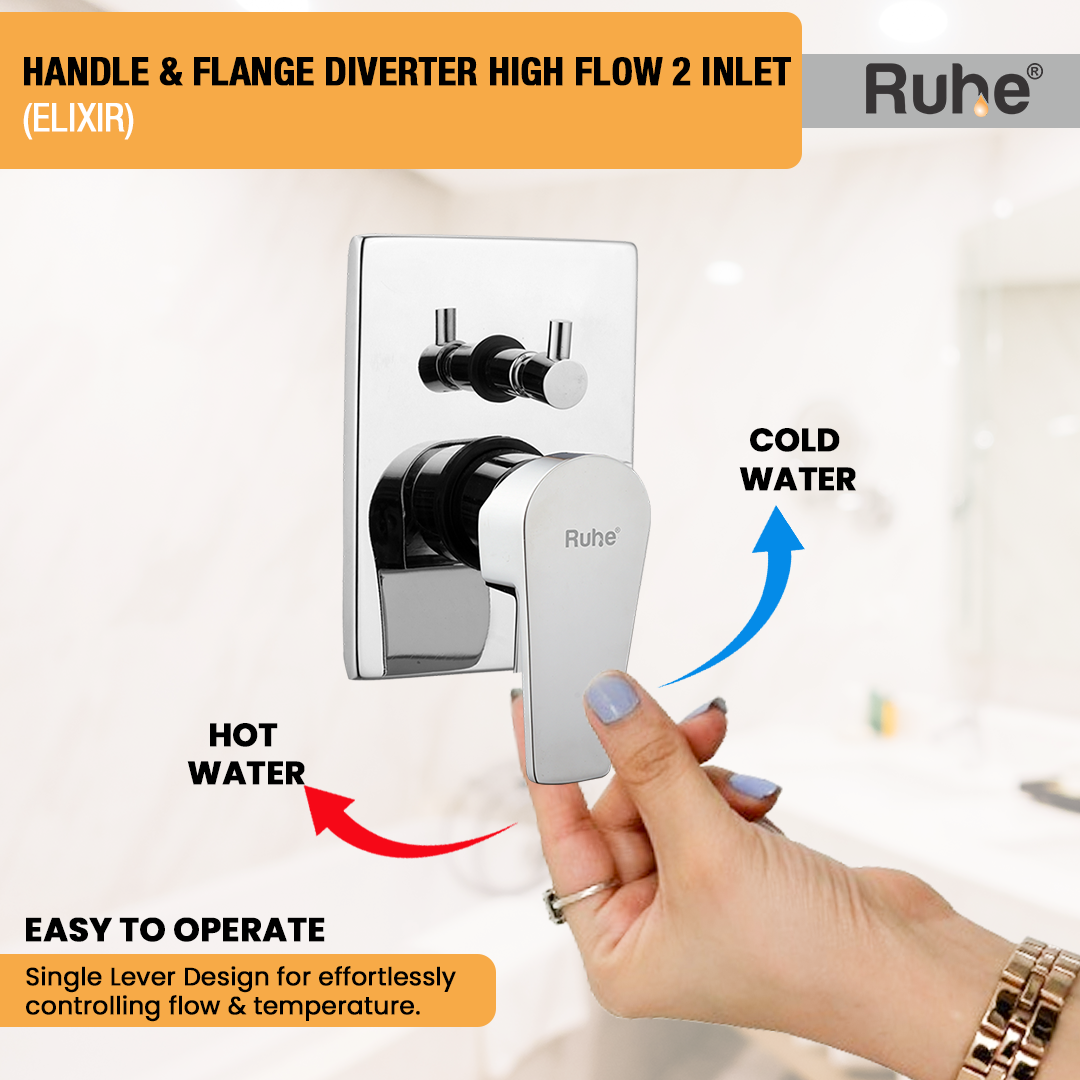 Elixir Upper Part for Diverter (Compatible with 2-Inlet High Flow & 3-Inlet Diverters) – by Ruhe