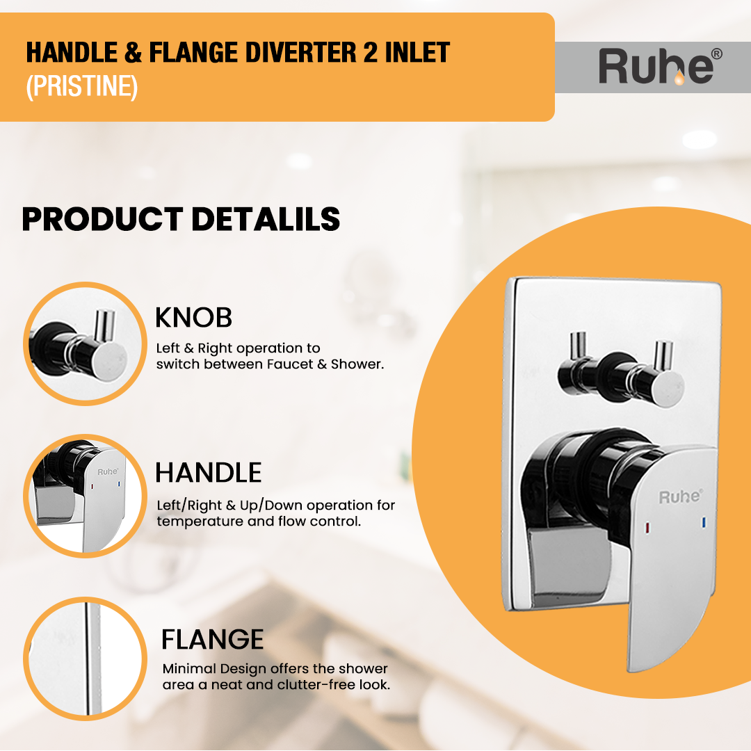 Pristine Upper Part for Diverter (Compatible with 2-Inlet Diverters) – by Ruhe