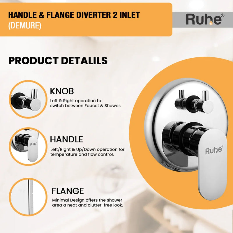 Demure Upper Part for Diverter (Compatible with 2-Inlet Diverters)