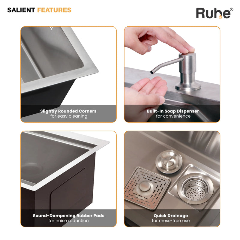 Nano Smart Kitchen Sink (30 x 18 x 9 Inches)