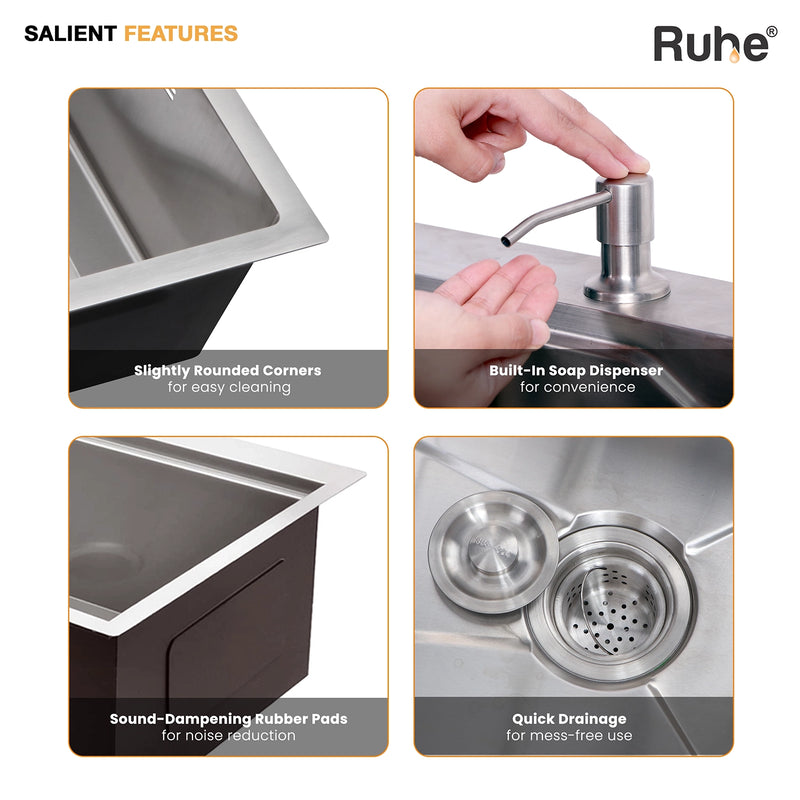 Nano Smart Kitchen Sink (30 x 18 x 9 Inches)