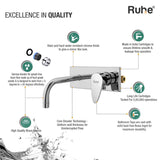 Eclipse Single Lever Wall-mount Wash Basin Mixer Tap (Complete Set) - by Ruhe®