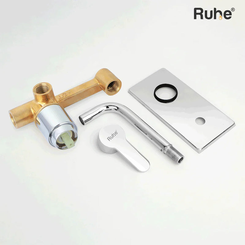 Pavo Single Lever Wall-mount Wash Basin Mixer Tap (Complete Set)