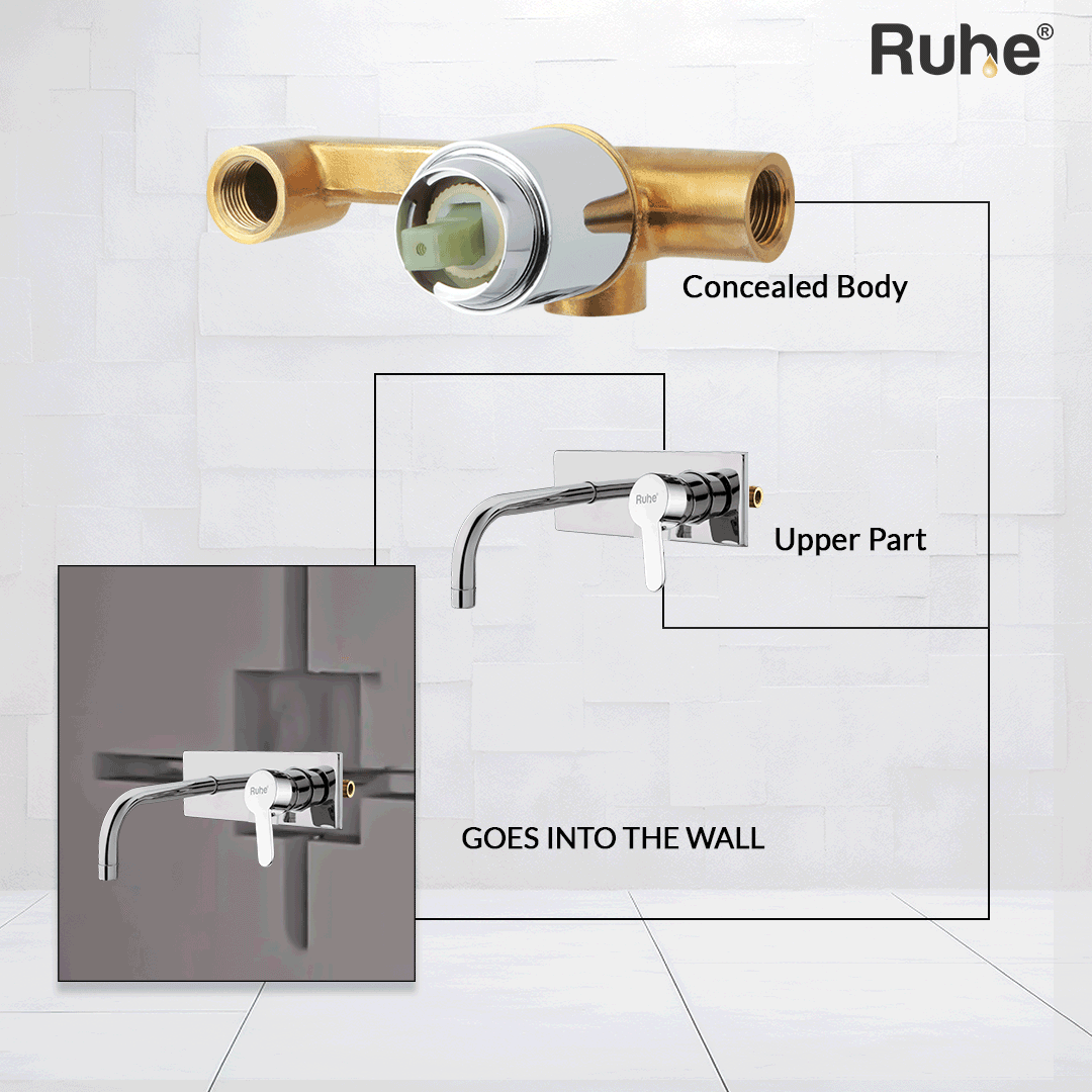 Pavo Wash Basin Mixer Tap Complete Set - by Ruhe®