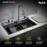 Piano Smart Kitchen Sink (30 x 18 x 9 Inches)