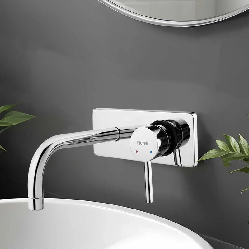 Kara Single Lever Wall-mount Wash Basin Mixer Tap (Complete Set)