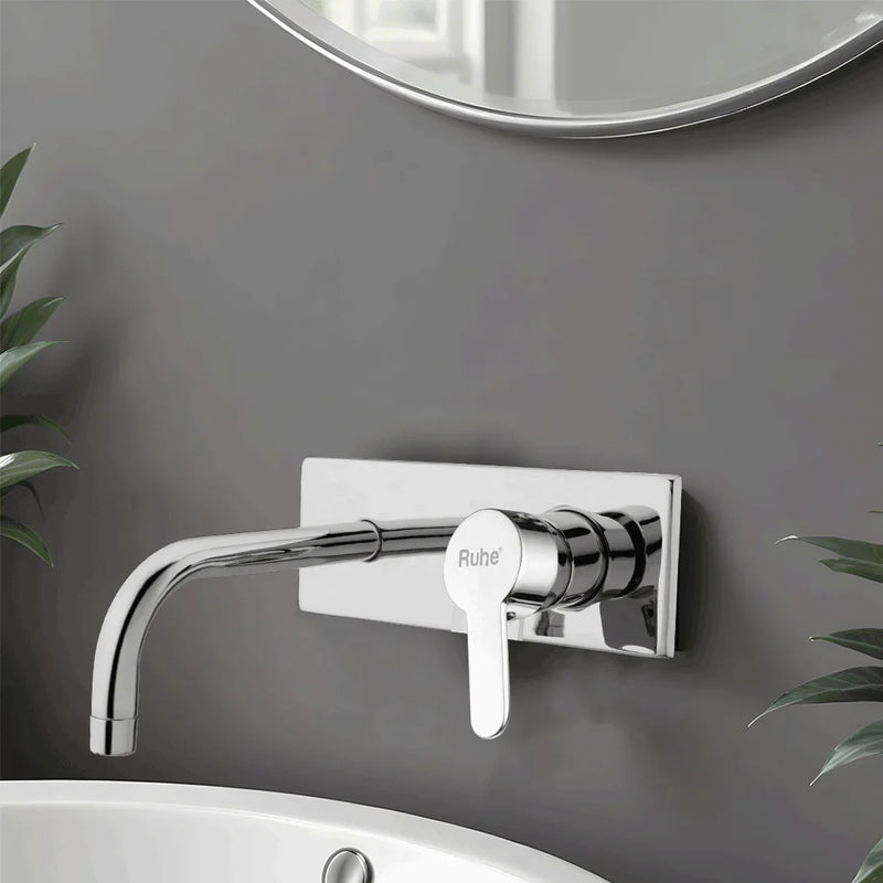 Pavo Single Lever Wall-mount Wash Basin Mixer Tap (Complete Set)