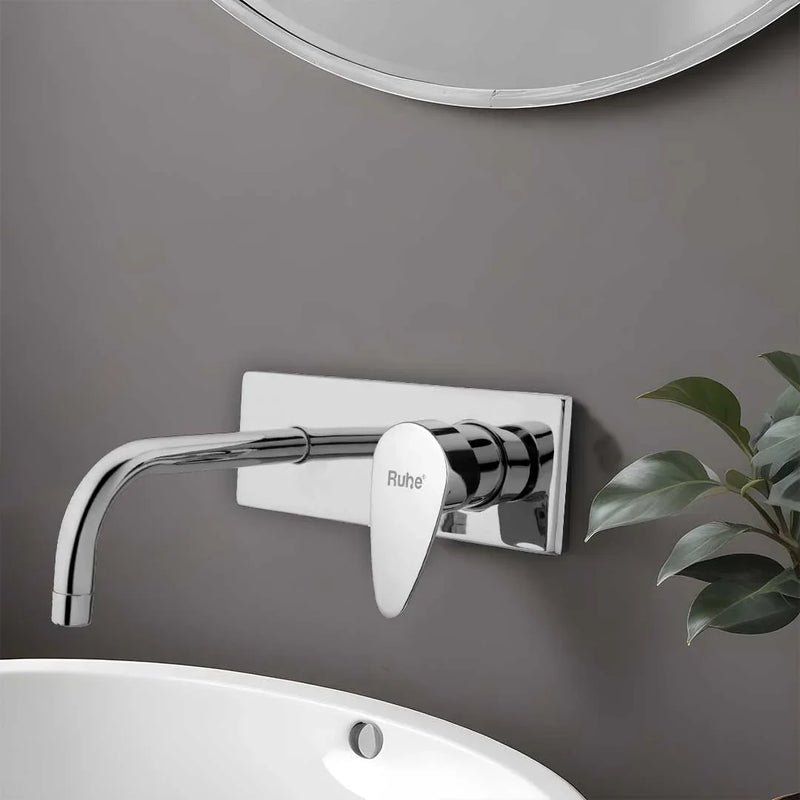 Eclipse Single Lever Wall-mount Wash Basin Mixer Tap (Complete Set)