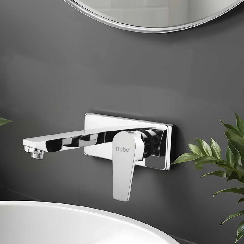 Elixir Single Lever Wall-mount Wash Basin Mixer Tap (Complete Set)