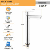 Elixir Tall Body Wash Basin Pillar Tap