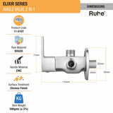 Elixir Two Way Angle Valve