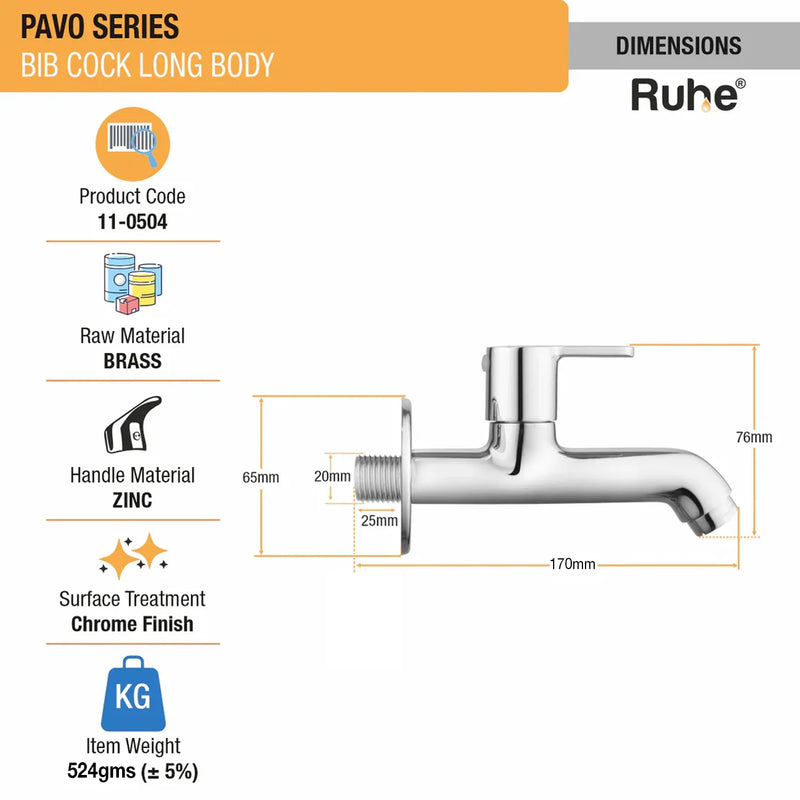 Pavo Long Body Bib  Tap