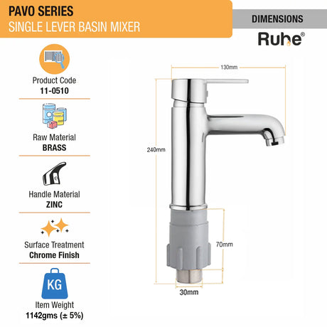 Pavo Single Lever Deck-mount Wash Basin Mixer Tap