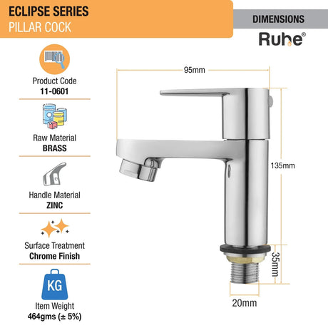 Eclipse Wash Basin Pillar Tap