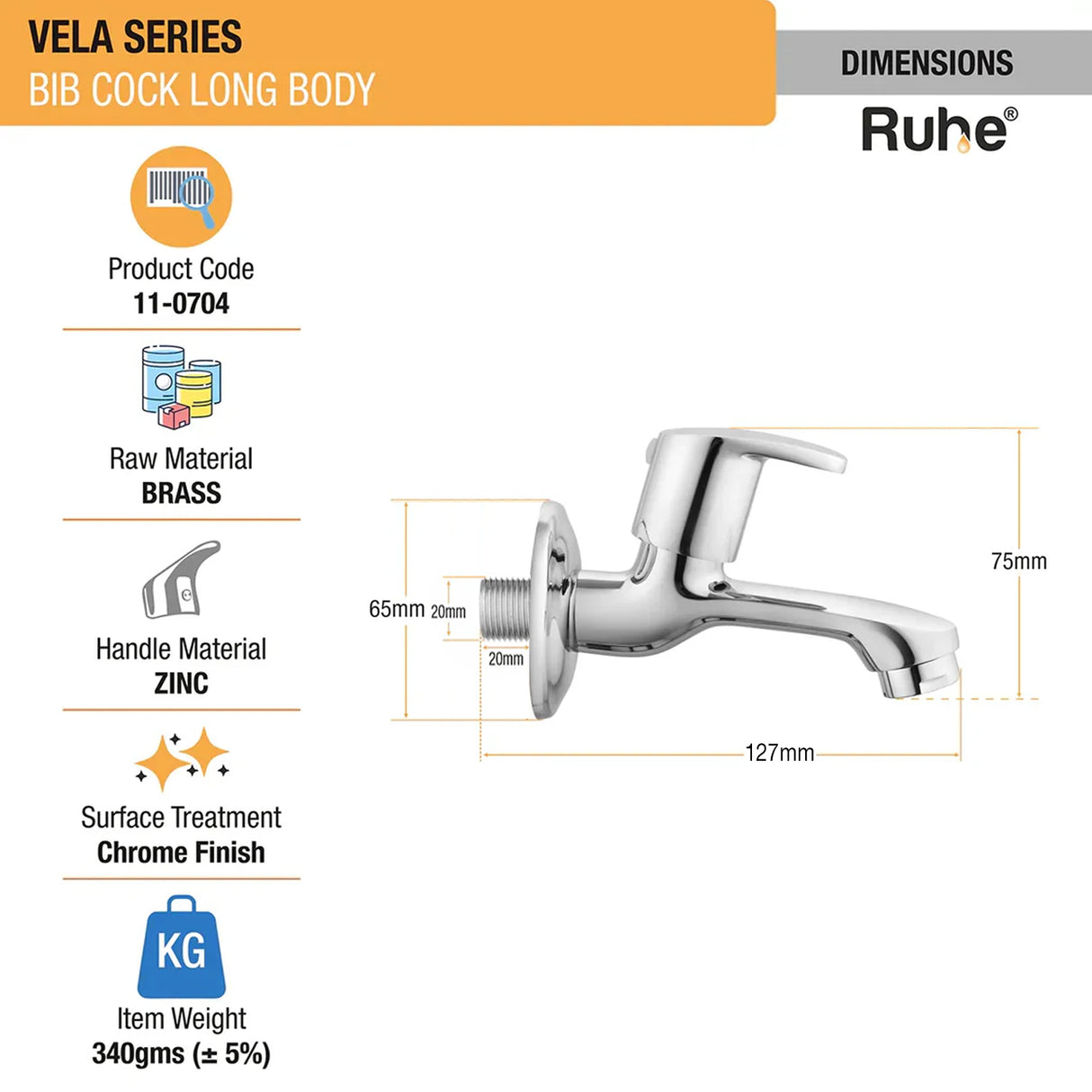 Vela Long Body Bib Tap