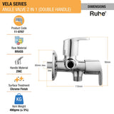 Vela Two Way Angle Valve