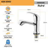 Aqua Wash Basin Pillar Tap