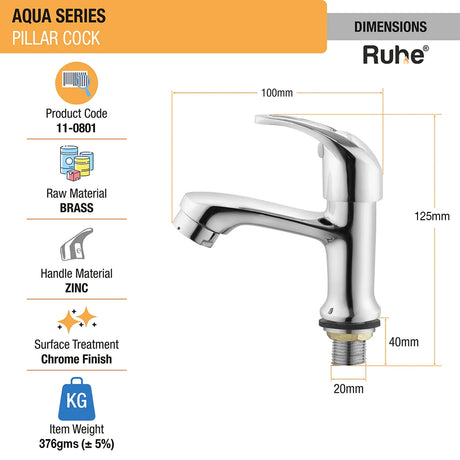 Aqua Wash Basin Pillar Tap