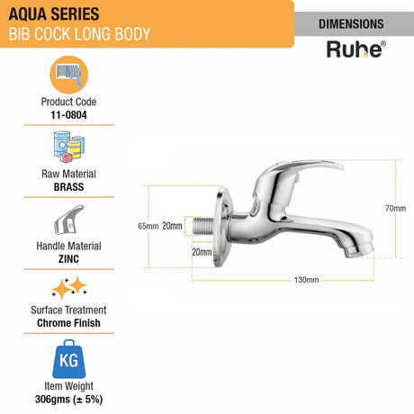 Aqua Long Body Bib Tap