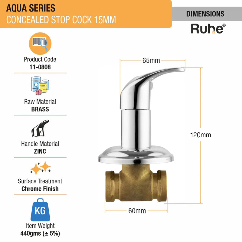 Aqua Concealed Stop Valve
