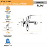 Aqua Two Way Bib Tap (Double Handle)