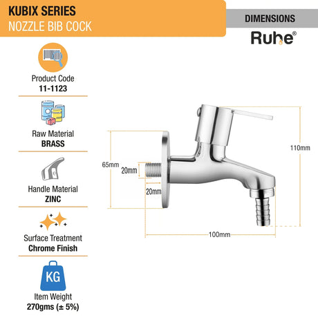 Kubix Nozzle Bib Tap