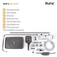 Ripple 4-Function Brass Smart Shower Panel Set