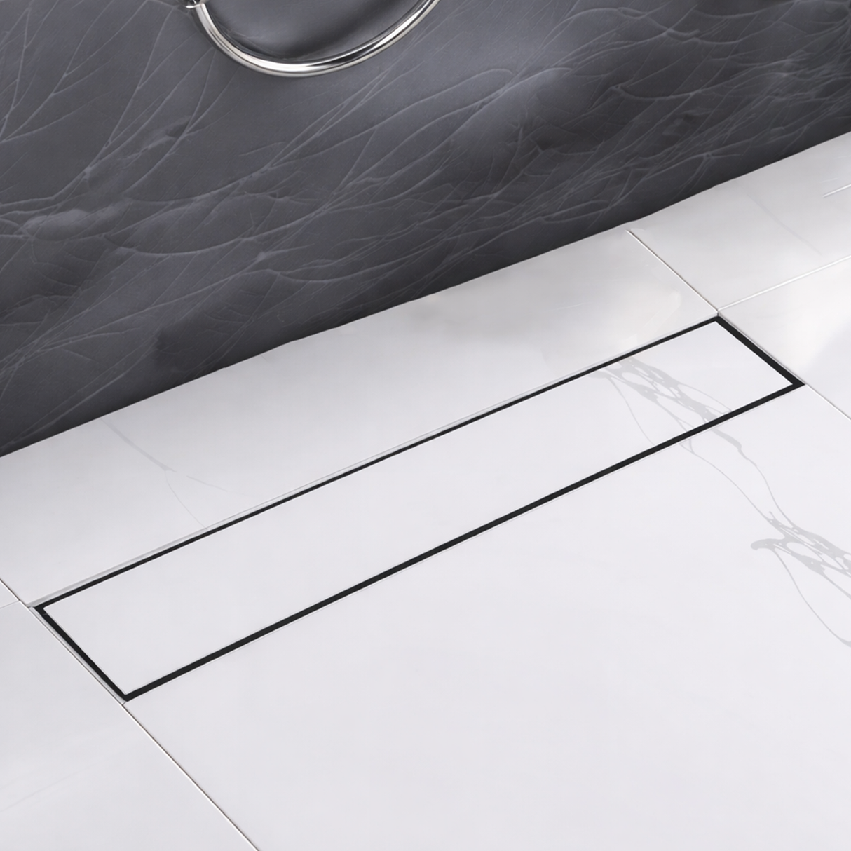 Tile-Insert Shower Drain Channel (3 Inches)