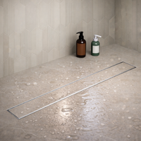Tile-Insert 304-Grade Shower Drain Channel (3 Inches)