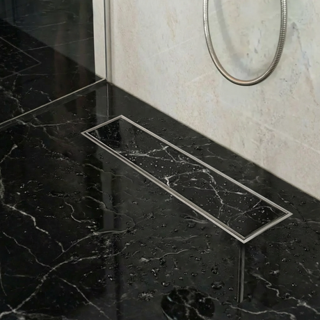 Tile-Insert Shower Drain Channel (4 Inches)