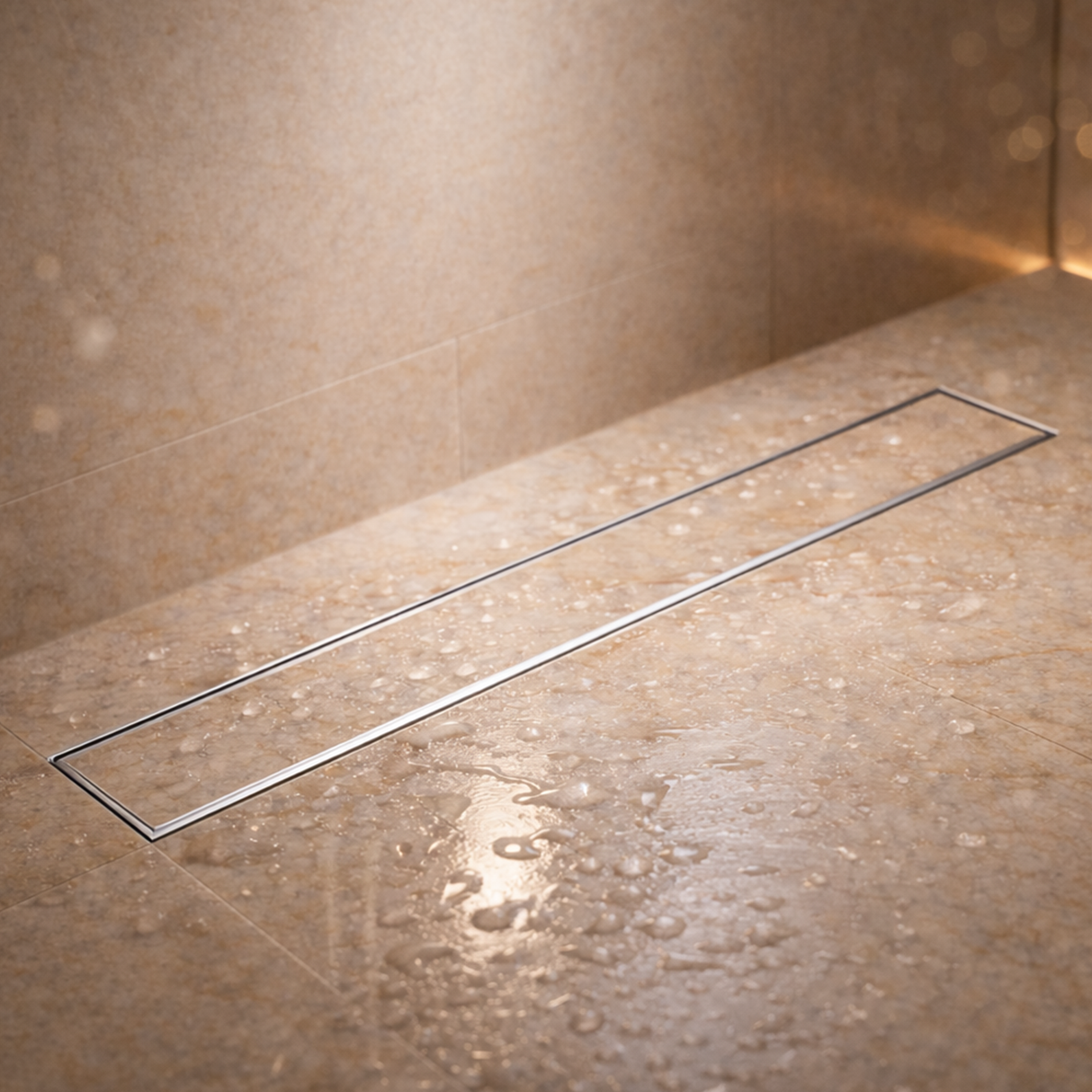 Tile-Insert Shower Drain Channel (4 Inches)